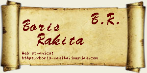 Boris Rakita vizit kartica